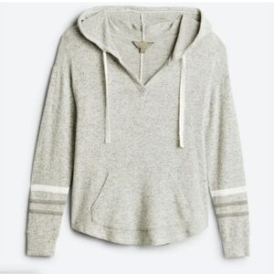 Mix by 41 Hawthorn Kallon Gray Brushed Knit Long Sleeve Hoodie
